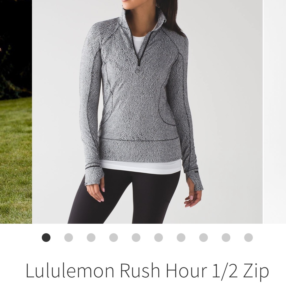 Lululemon Athletica Women's Black 1/2 Zip Sweatshirt